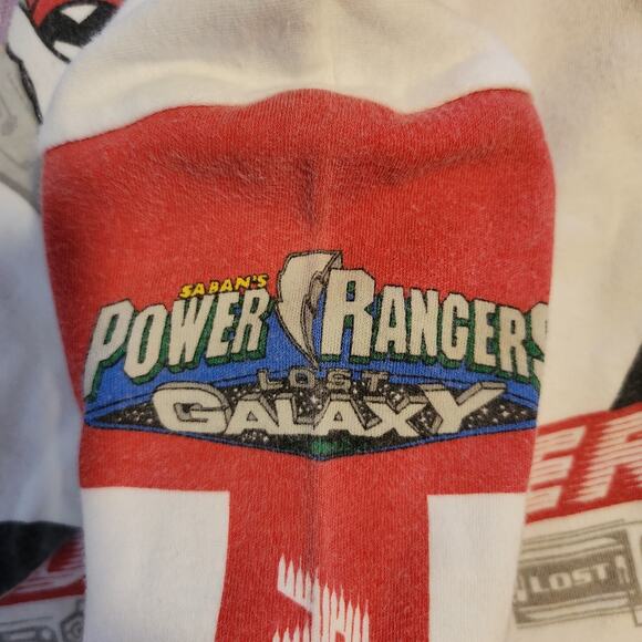 RARE Vintage Mighty Morphin Power Rangers Red Ranger Unisex Youth Sz 6 90s Lost - Picture 8 of 10